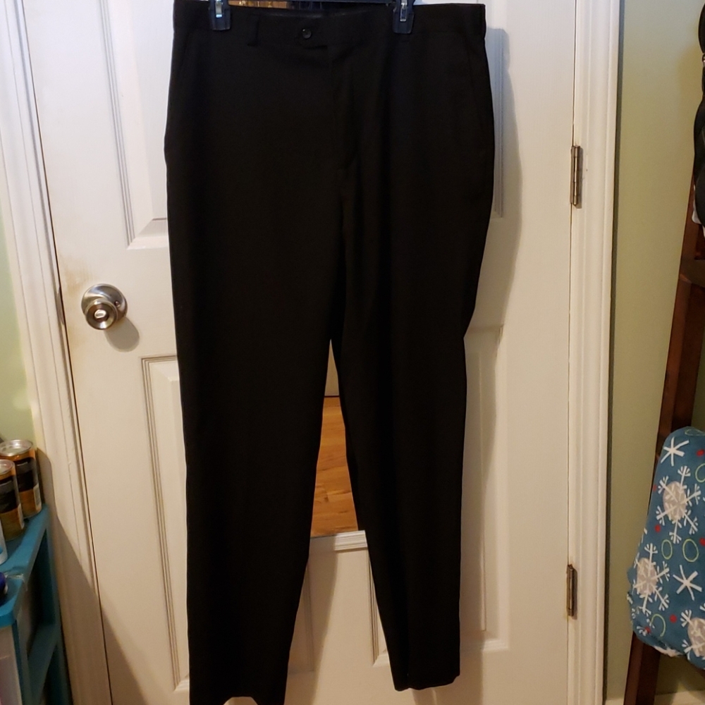 Mens black dress pants 36x34
